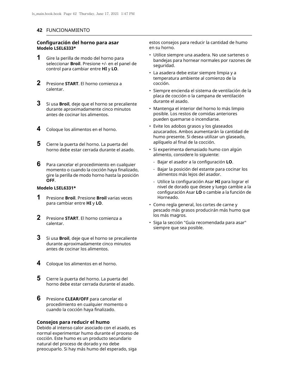 LG 30 Inch Electric Slide-In Smart Range Owner Manual User Manual | Page 118 / 164