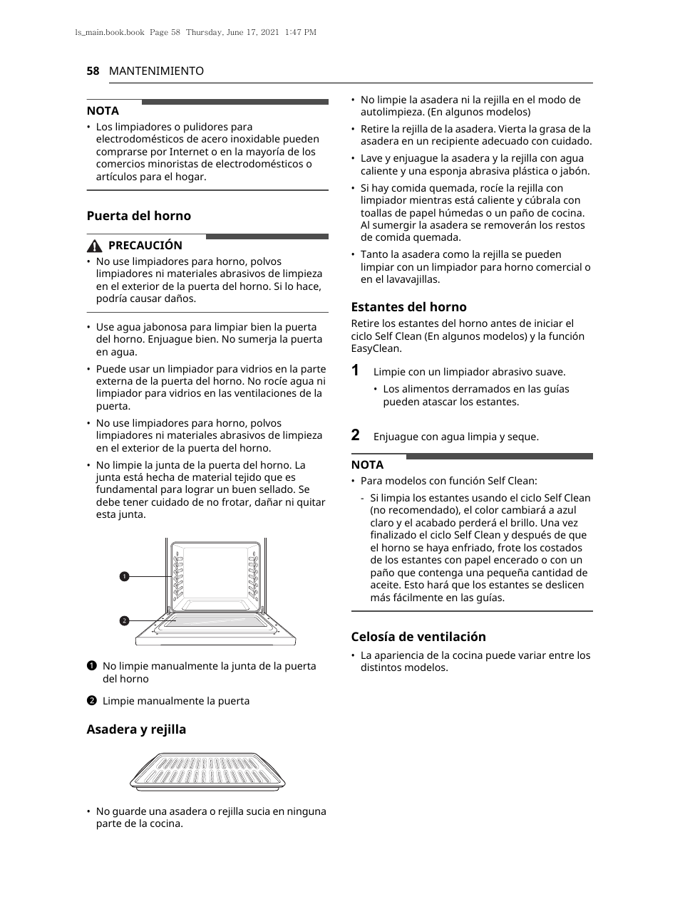 LG 30 Inch Electric Slide-In Smart Range Owner Manual User Manual | Page 134 / 164