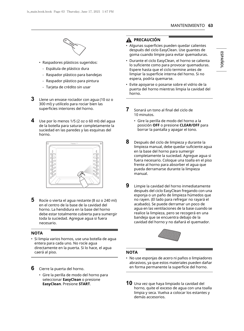 LG 30 Inch Electric Slide-In Smart Range Owner Manual User Manual | Page 139 / 164
