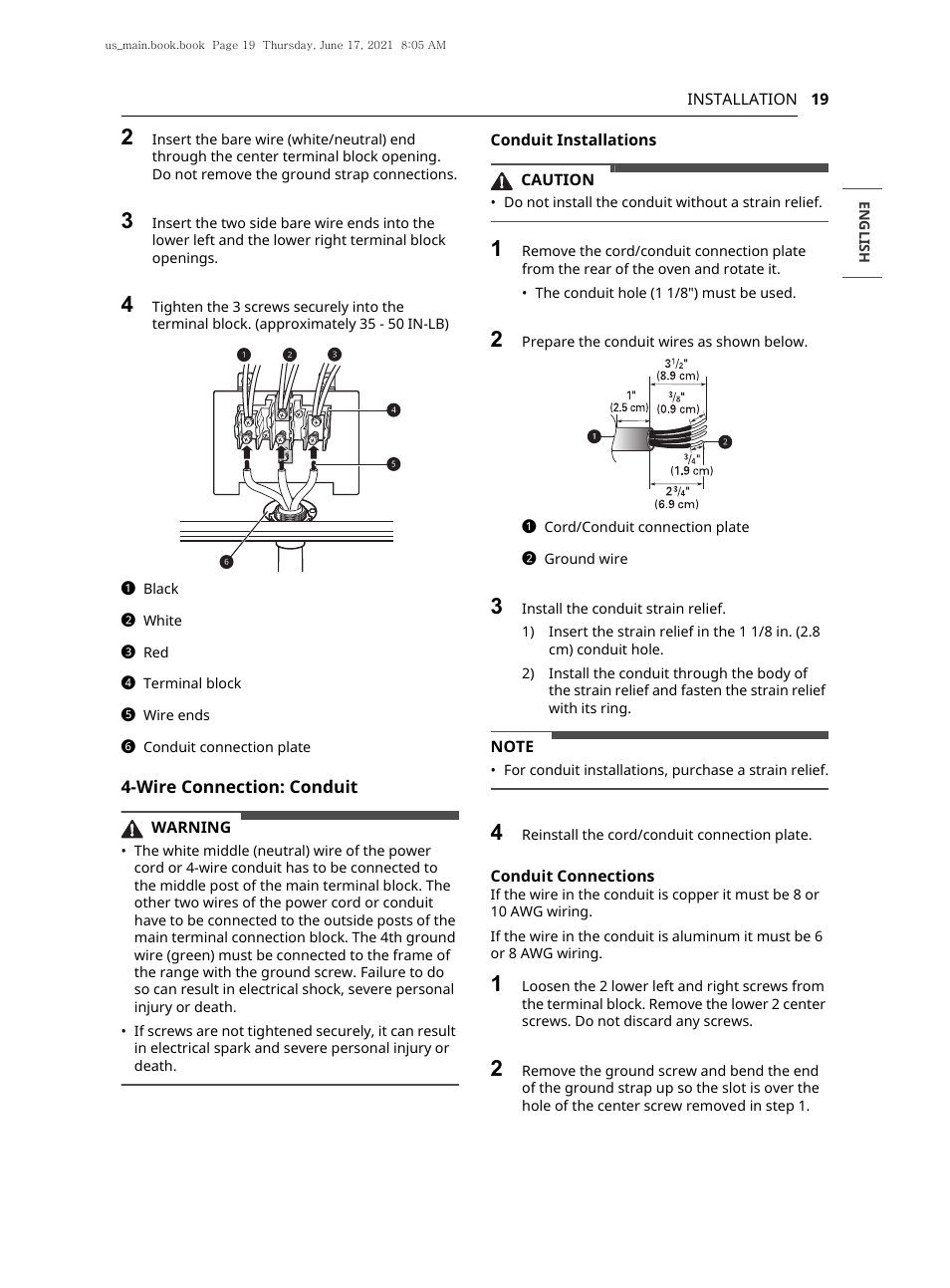 LG 30 Inch Electric Slide-In Smart Range Owner Manual User Manual | Page 19 / 164
