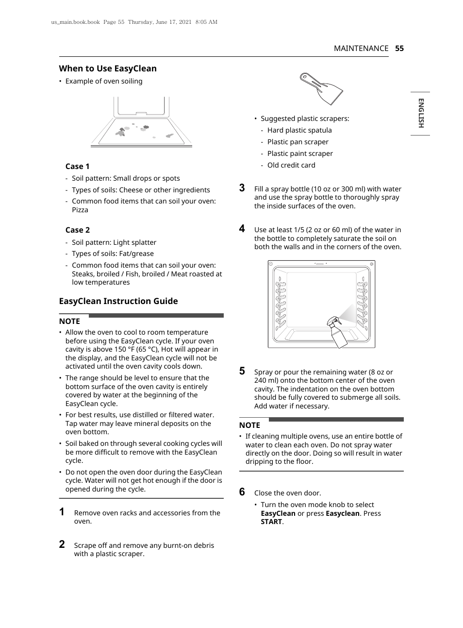 LG 30 Inch Electric Slide-In Smart Range Owner Manual User Manual | Page 55 / 164