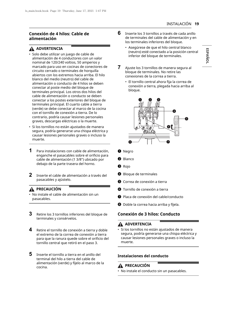 LG 30 Inch Electric Slide-In Smart Range Owner Manual User Manual | Page 95 / 164