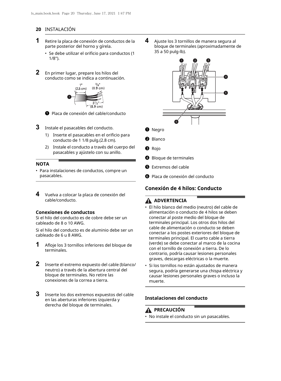 LG 30 Inch Electric Slide-In Smart Range Owner Manual User Manual | Page 96 / 164