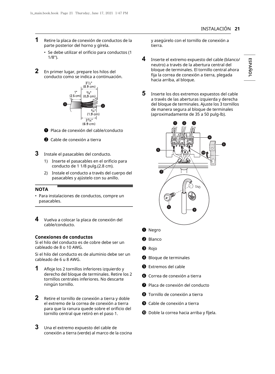 LG 30 Inch Electric Slide-In Smart Range Owner Manual User Manual | Page 97 / 164