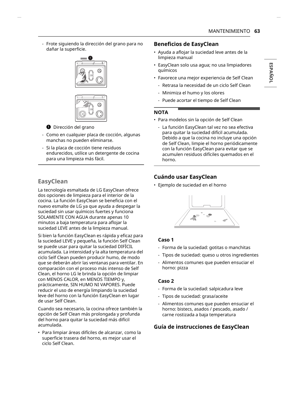 Easyclean | LG Studio 30 Inch Slide-In Gas Smart Range Owners Manual User Manual | Page 143 / 172