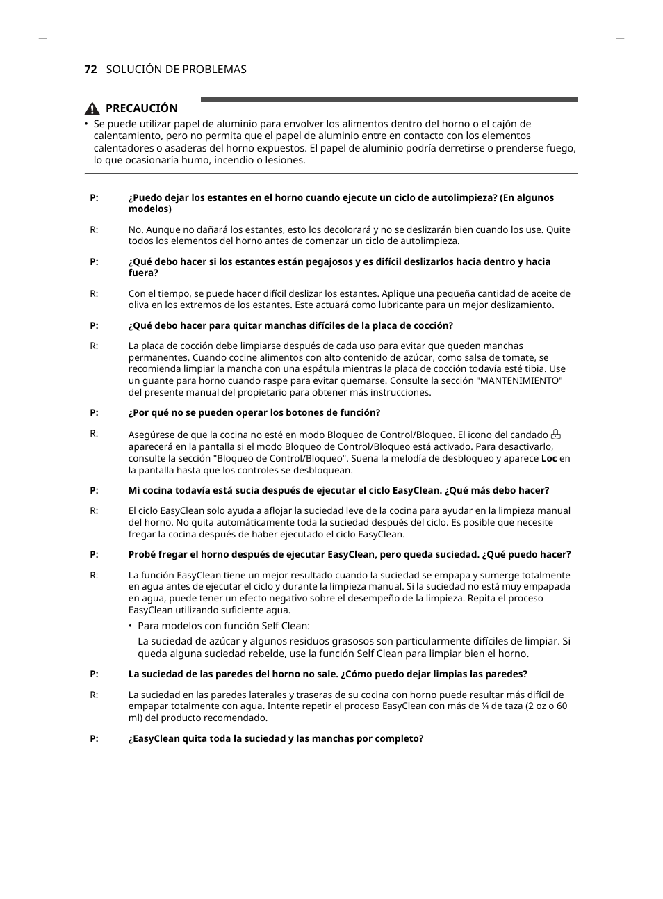 LG Studio 30 Inch Slide-In Gas Smart Range Owners Manual User Manual | Page 152 / 172