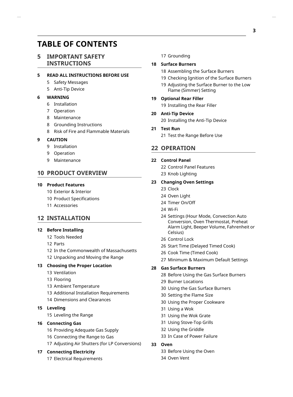 LG Studio 30 Inch Slide-In Gas Smart Range Owners Manual User Manual | Page 3 / 172