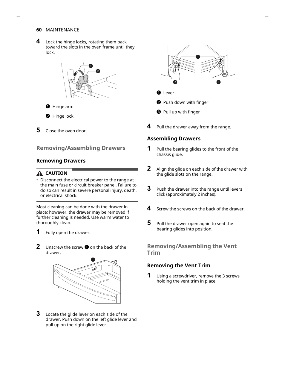 LG Studio 30 Inch Slide-In Gas Smart Range Owners Manual User Manual | Page 60 / 172