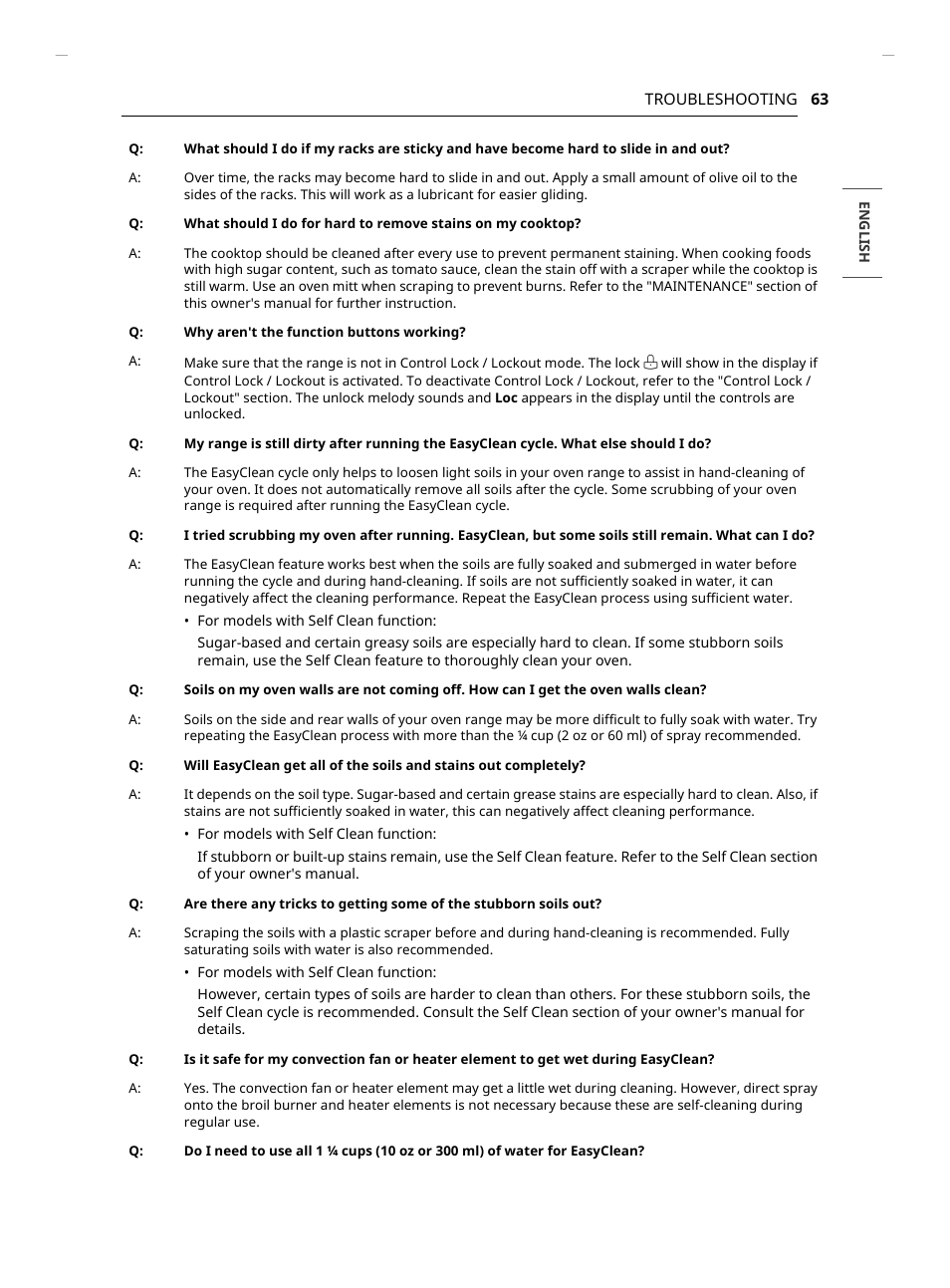 LG Studio 30 Inch Slide-In Gas Smart Range Owners Manual User Manual | Page 63 / 172