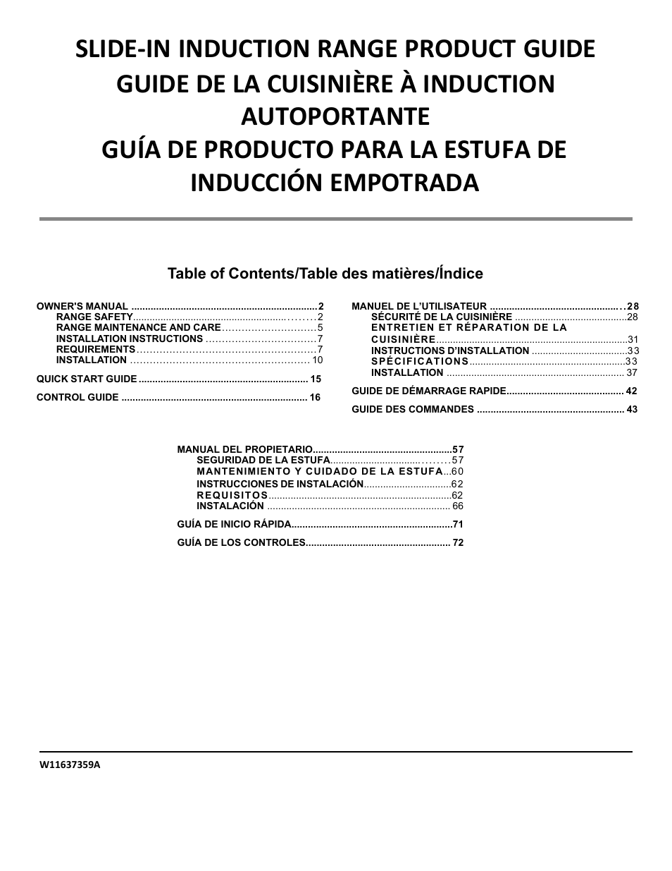 KITCHENAID 30 Inch Slide-In Induction Range Owners Guide User Manual | 89 pages