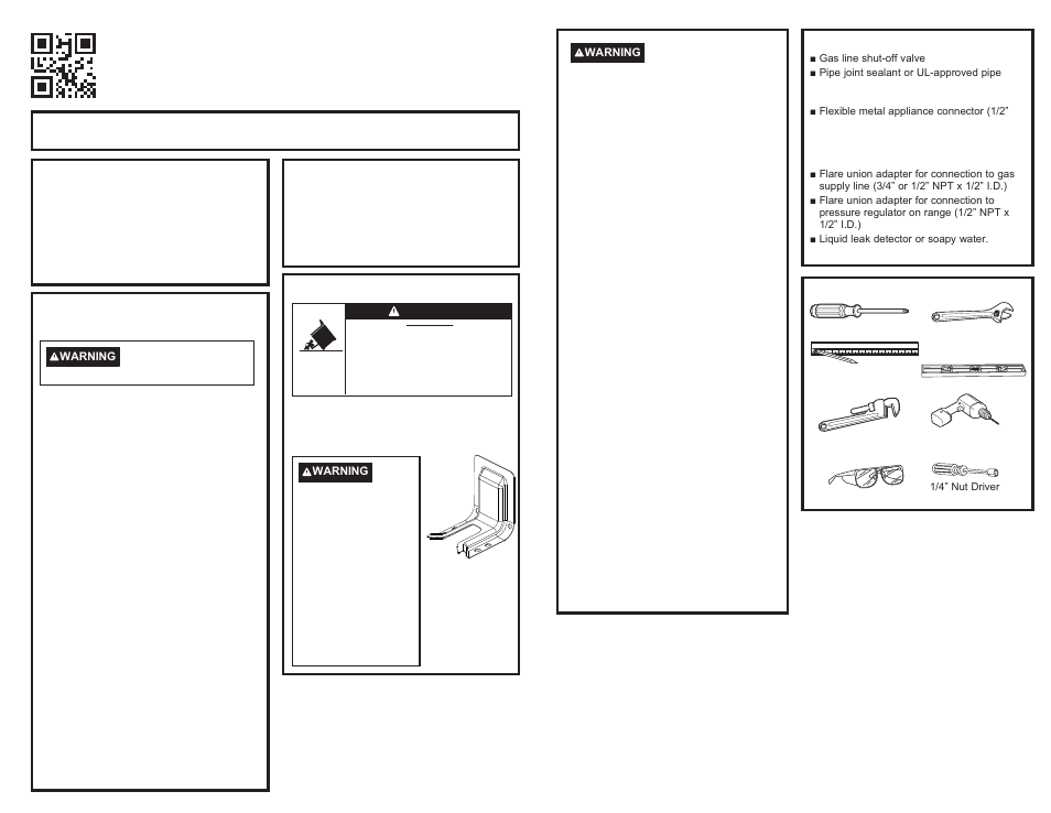 GE 600 Series 30 Inch Slide-In Gas Smart Range Installation Instructions User Manual | 8 pages