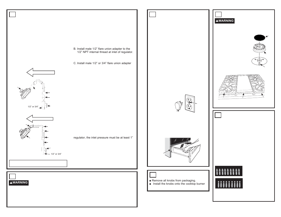 GE 600 Series 30 Inch Slide-In Gas Smart Range Installation Instructions User Manual | Page 3 / 8