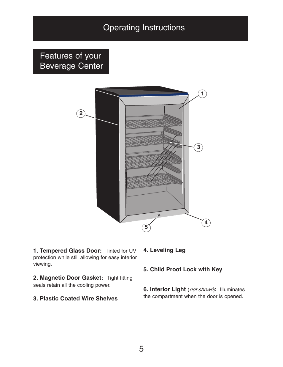 Danby DBC128BLS User Manual | Page 6 / 13