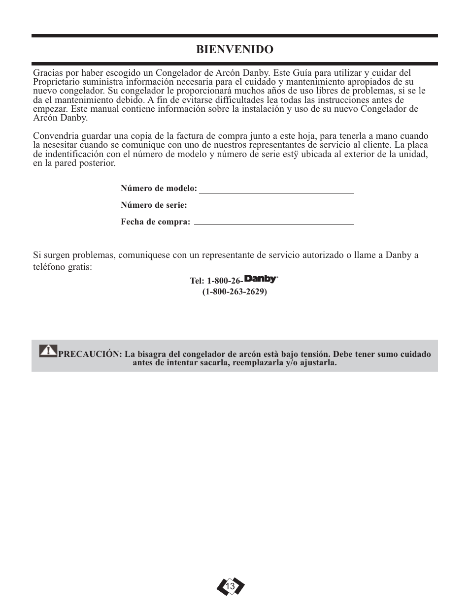 Bienvenido | Danby DCFM246WDD User Manual | Page 14 / 20