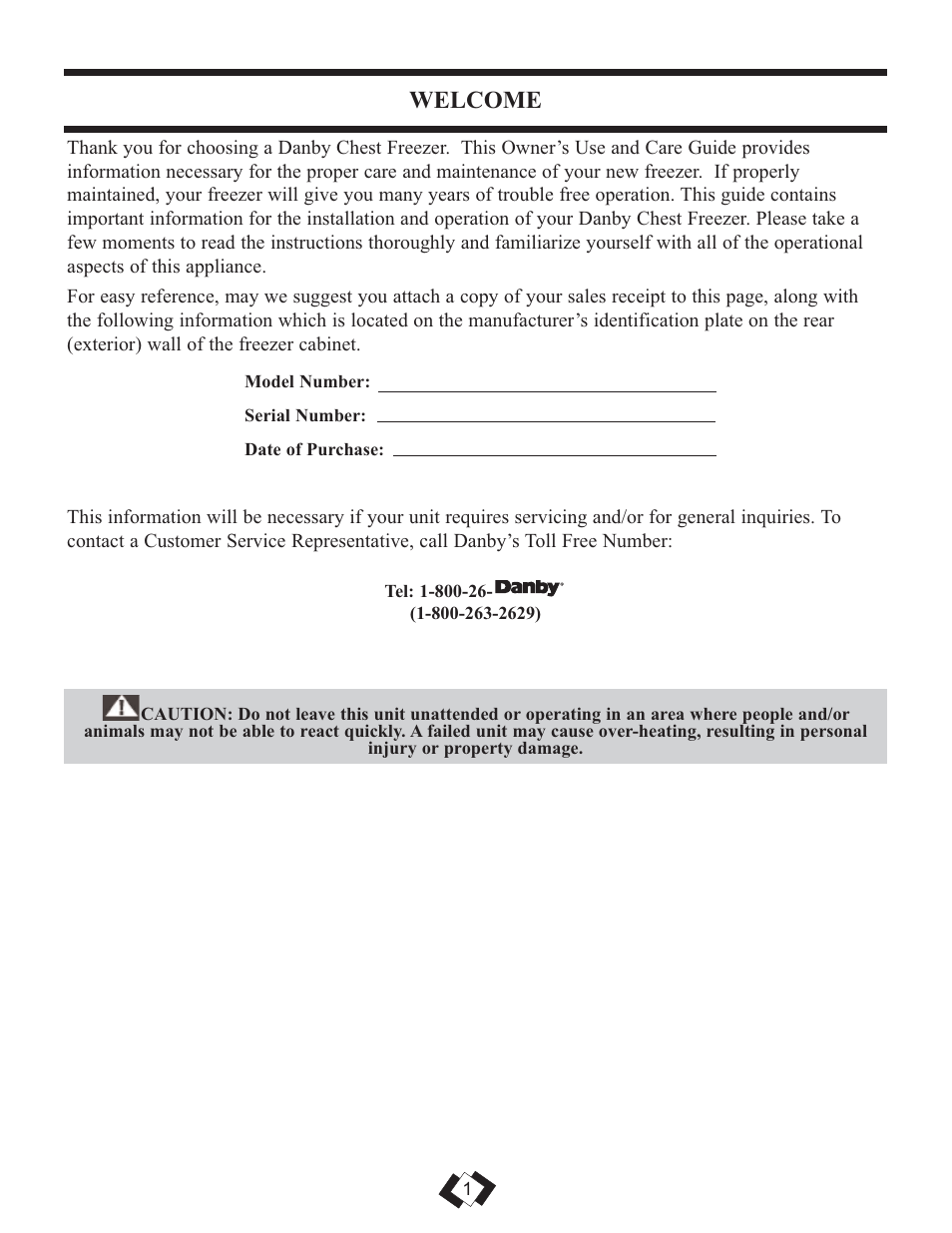 Welcome | Danby DCFM246WDD User Manual | Page 2 / 20