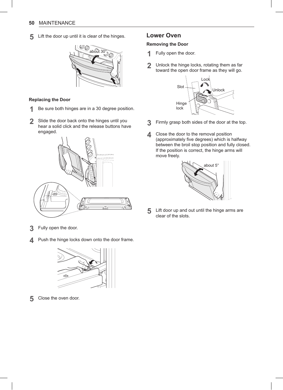 LG 30 Inch Double Oven Gas Range Owners Manual User Manual | Page 50 / 120