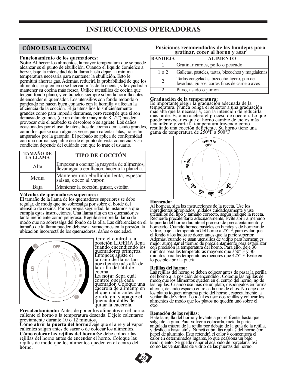 Instrucciones operadoras | Danby DR2099BLGLP User Manual | Page 18 / 35