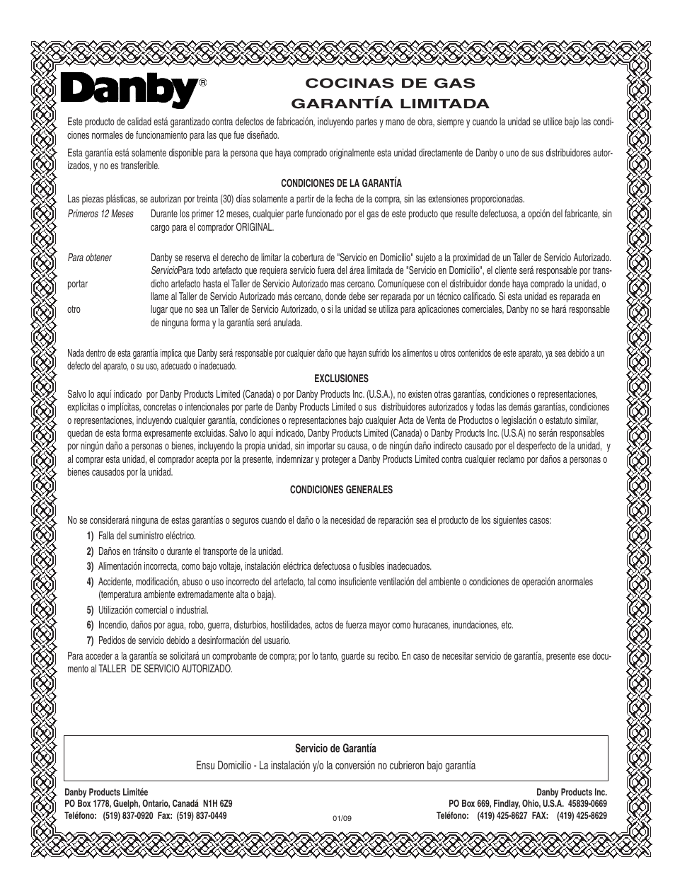 Danby DR2099BLGLP User Manual | Page 23 / 35