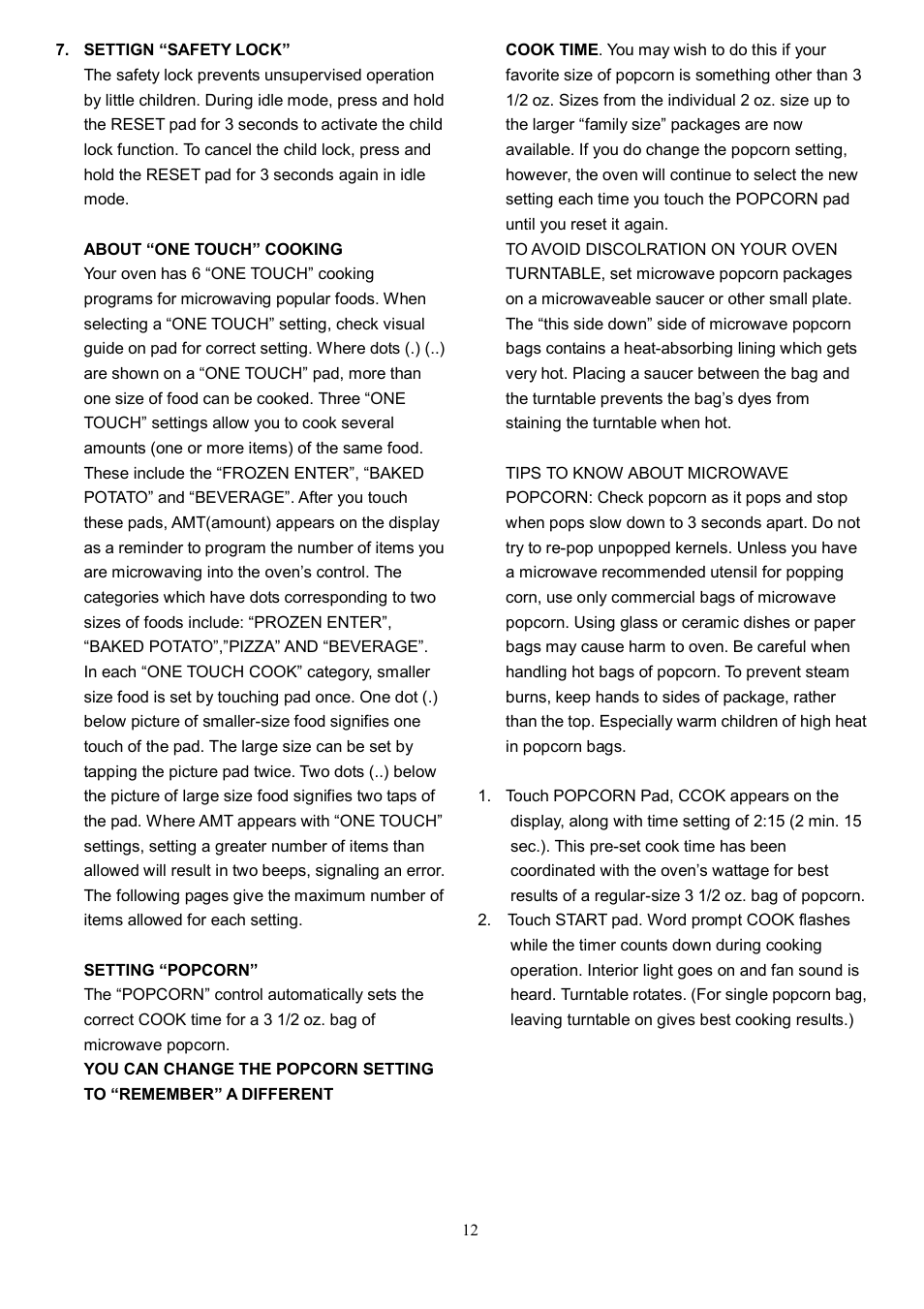 Danby DMW945SS User Manual | Page 15 / 20