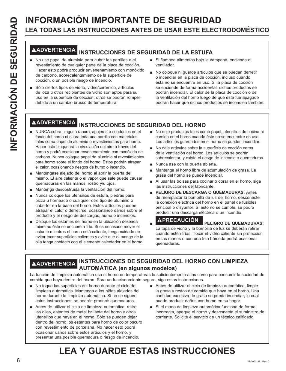 GE 500 Series 30 Inch Slide-In Gas Range Owners Guide User Manual | Page 40 / 68