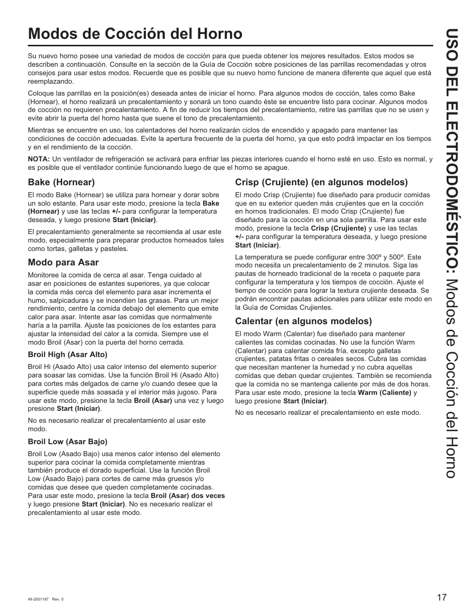 GE 500 Series 30 Inch Slide-In Gas Range Owners Guide User Manual | Page 51 / 68