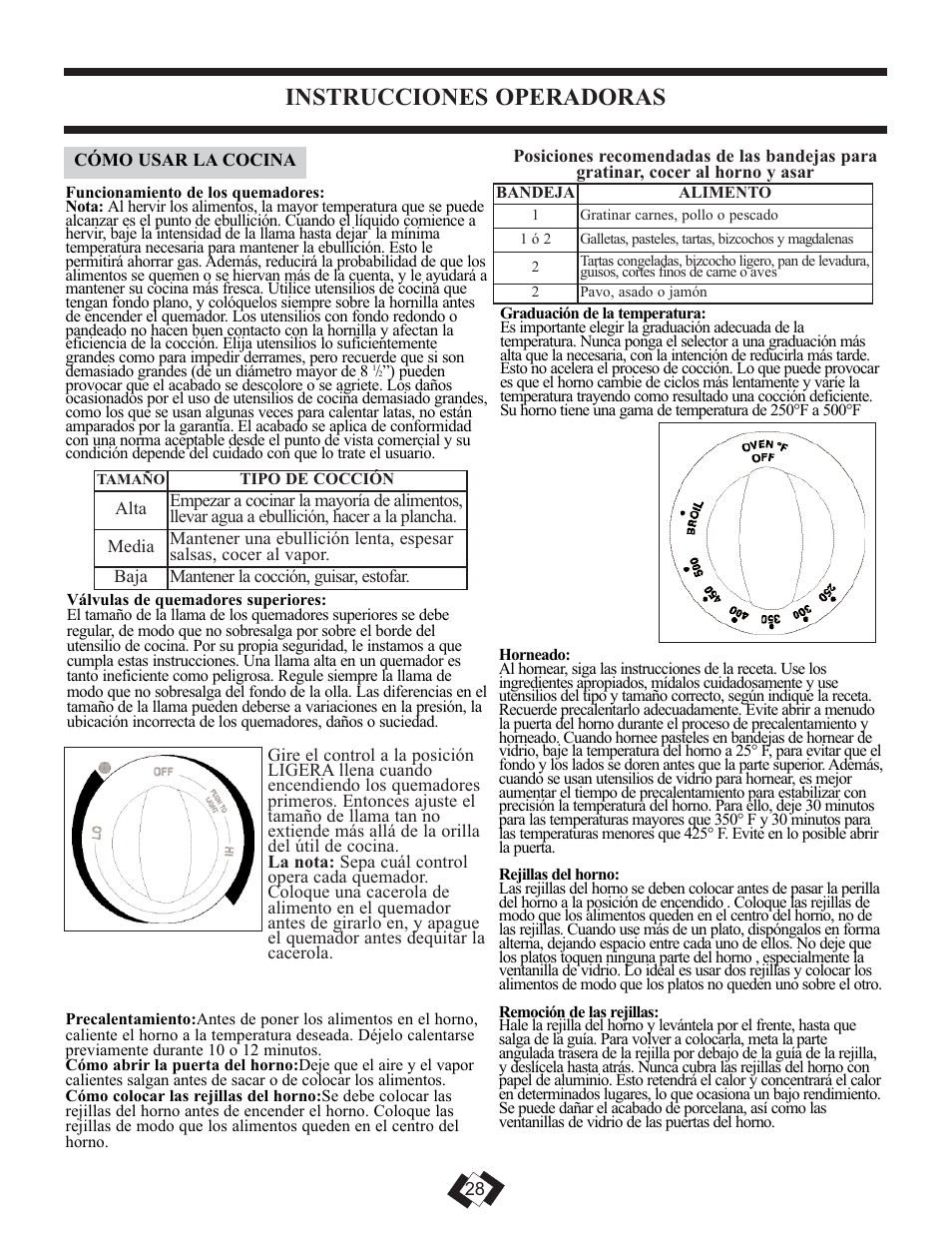 Instrucciones operadoras | Danby DR3099WGLP User Manual | Page 18 / 35