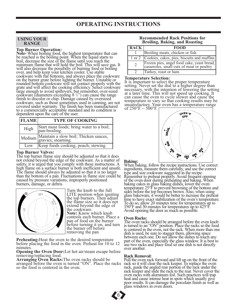 Operating instructions | Danby DR3099WGLP User Manual | Page 7 / 35