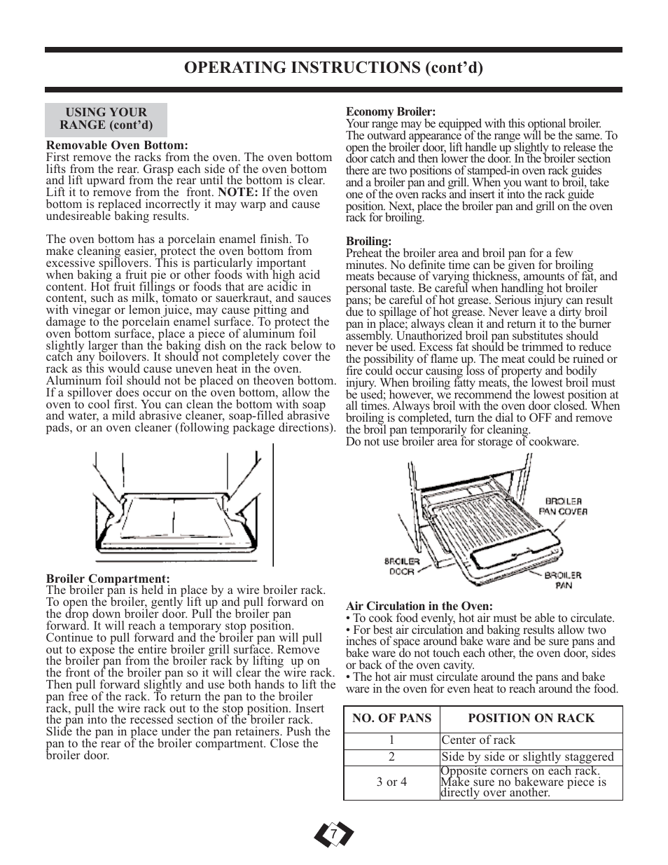 Operating instructions (cont’d) | Danby DR3099WGLP User Manual | Page 8 / 35