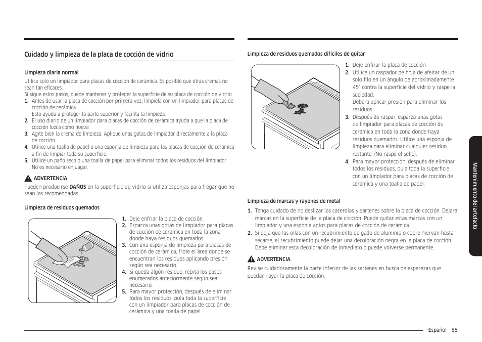 Samsung 30 Inch Smart Slide-In Induction Range Owners Guide User Manual | Page 125 / 210