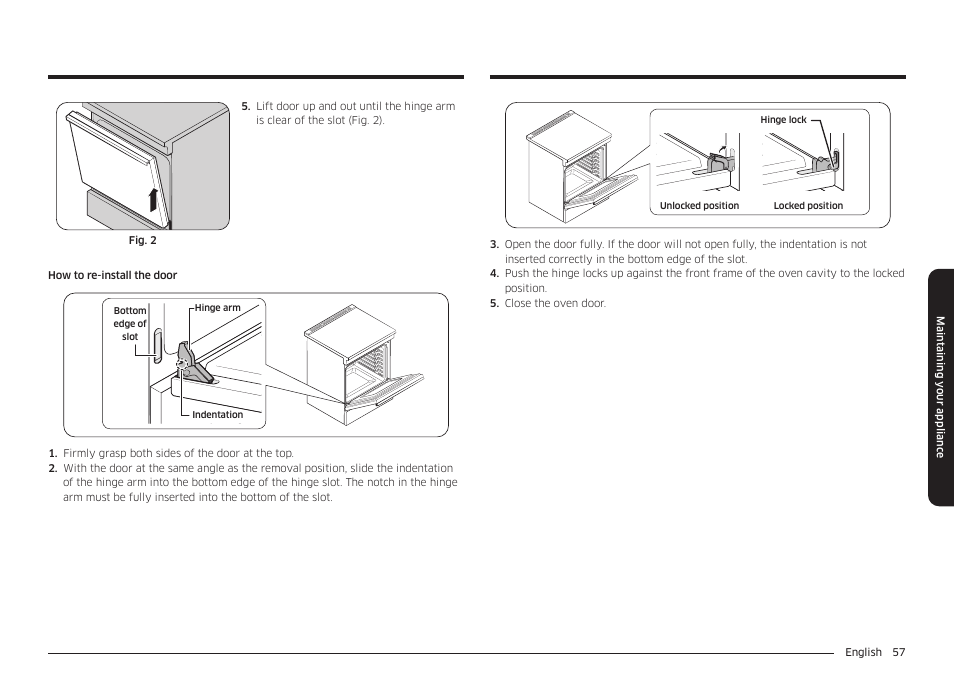 Samsung 30 Inch Smart Slide-In Induction Range Owners Guide User Manual | Page 57 / 210