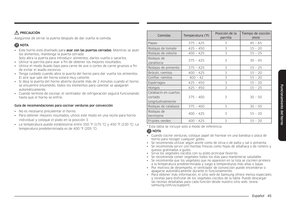 Samsung BESPOKE 30 Inch Smart Slide-In Induction Range Owners Guide User Manual | Page 119 / 234