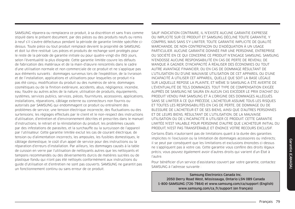 Samsung BESPOKE 30 Inch Smart Slide-In Induction Range Owners Guide User Manual | Page 231 / 234