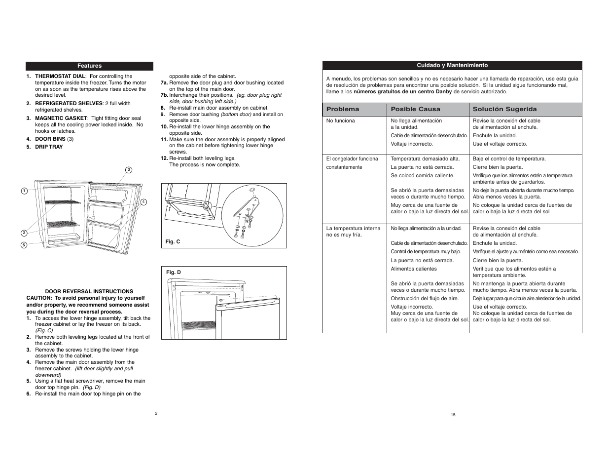 Danby DUF408WE User Manual | Page 3 / 7