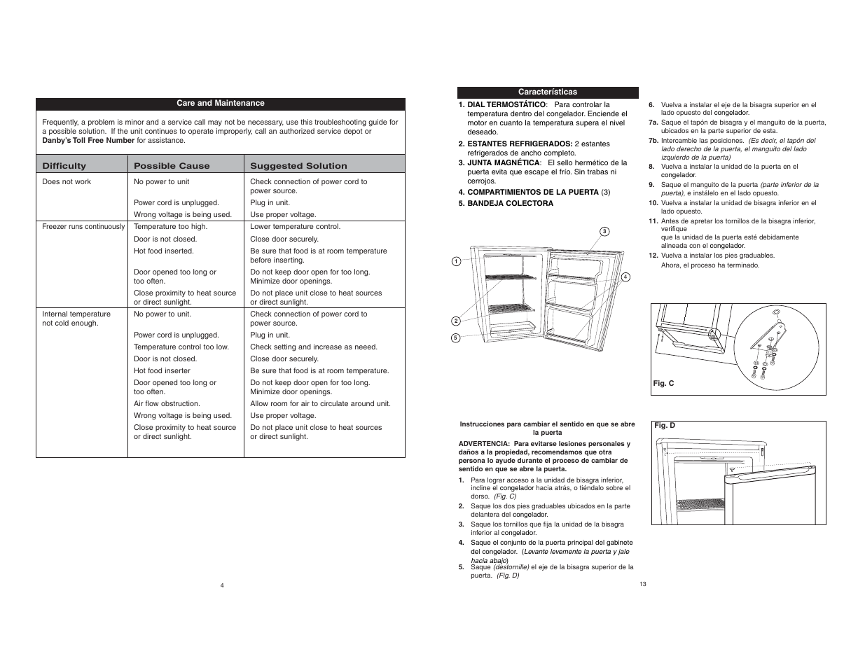 Danby DUF408WE User Manual | Page 5 / 7