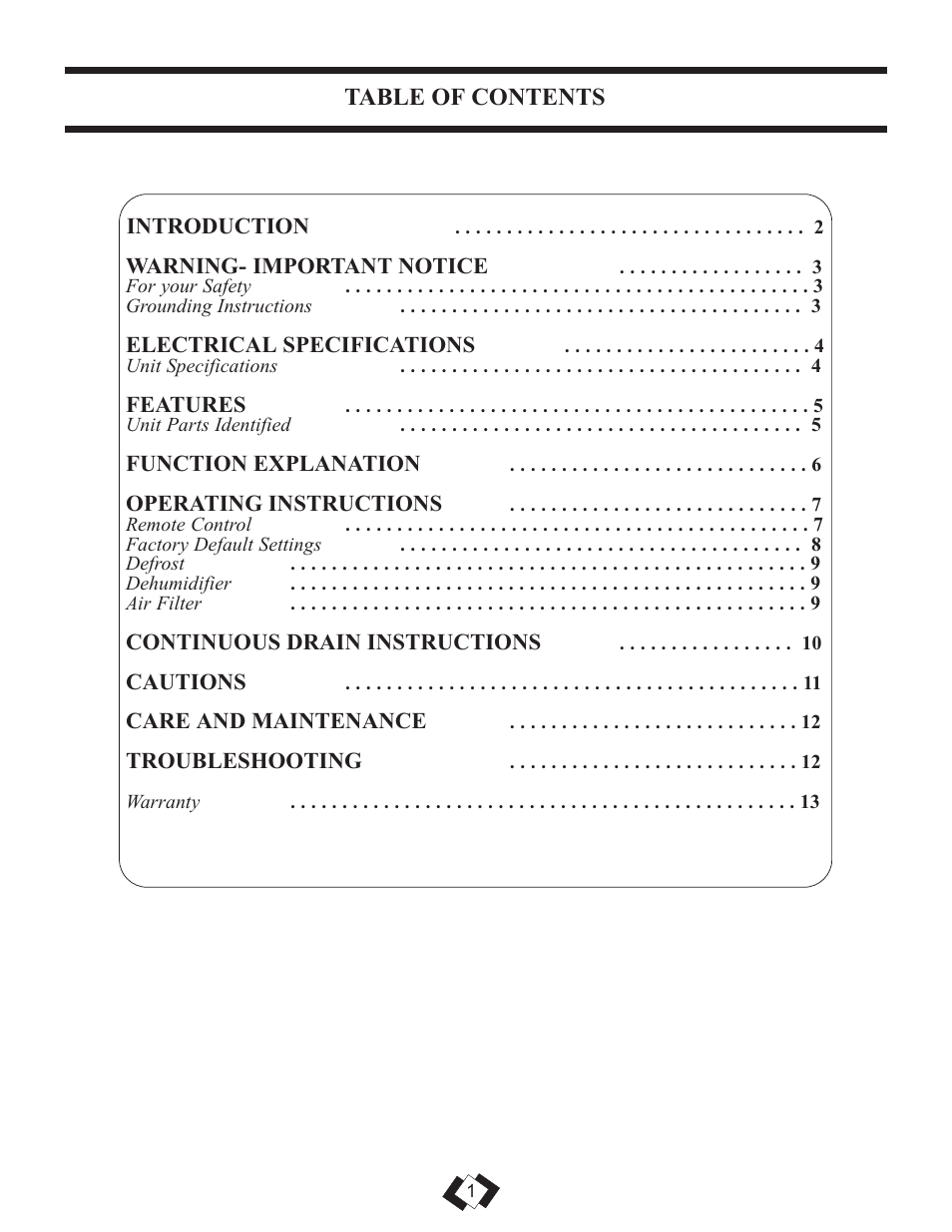 Danby PREMIERE DDR7009REE User Manual | Page 2 / 14
