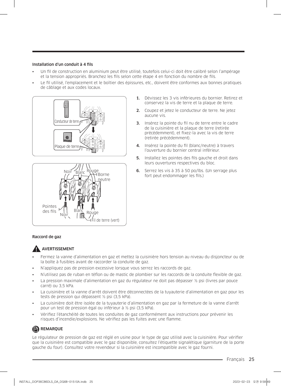 Dacor Contemporary 48 Inch Freestanding Dual Fuel Smart Steam Range Install Guide User Manual | Page 93 / 104