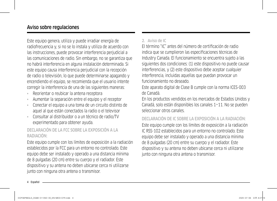 Dacor Transitional 36 Inch Freestanding Gas Smart Range Use & Care Manual User Manual | Page 60 / 168