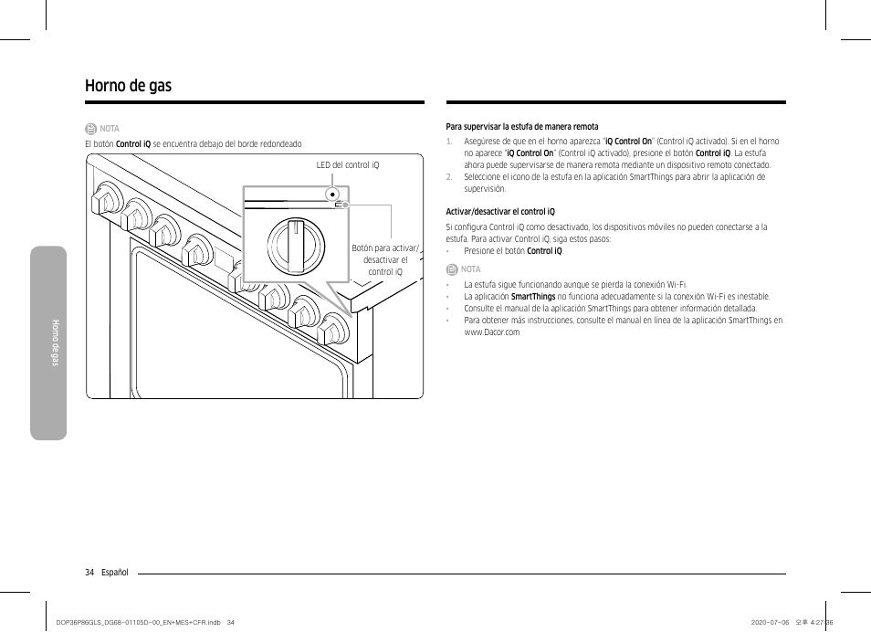 Horno de gas | Dacor Transitional 36 Inch Freestanding Gas Smart Range Use & Care Manual User Manual | Page 90 / 168