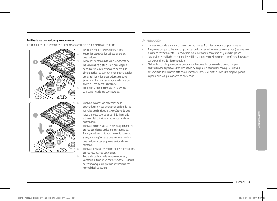 Dacor Transitional 36 Inch Freestanding Gas Smart Range Use & Care Manual User Manual | Page 95 / 168
