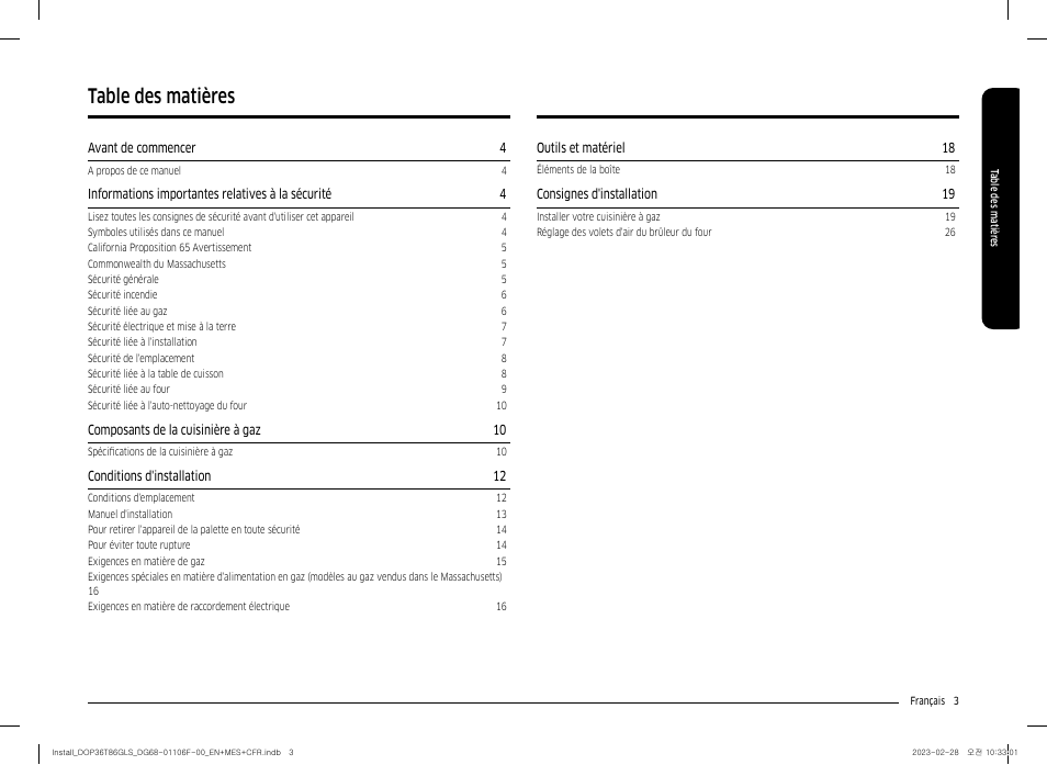 Dacor Transitional 36 Inch Freestanding Gas Smart Range Install Guide User Manual | Page 67 / 96