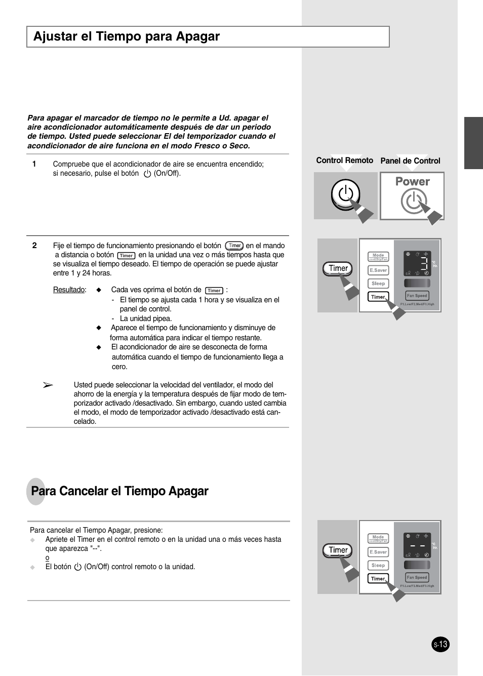 Ajustar el tiempo para apagar, Para cancelar el tiempo apagar | Danby DAC14004D User Manual | Page 31 / 58