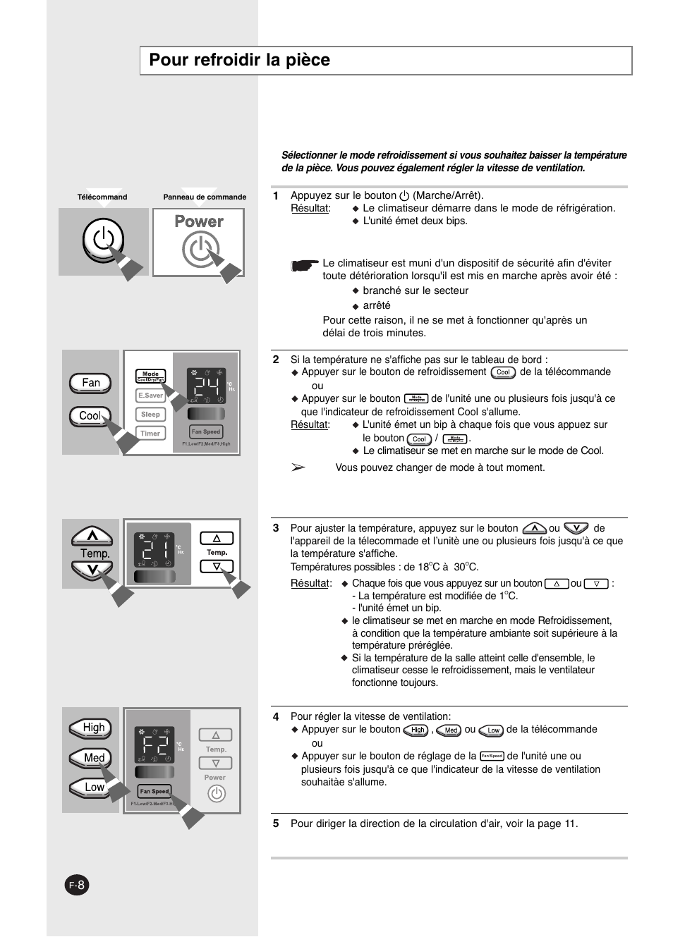 Pour refroidir la pièce | Danby DAC14004D User Manual | Page 44 / 58