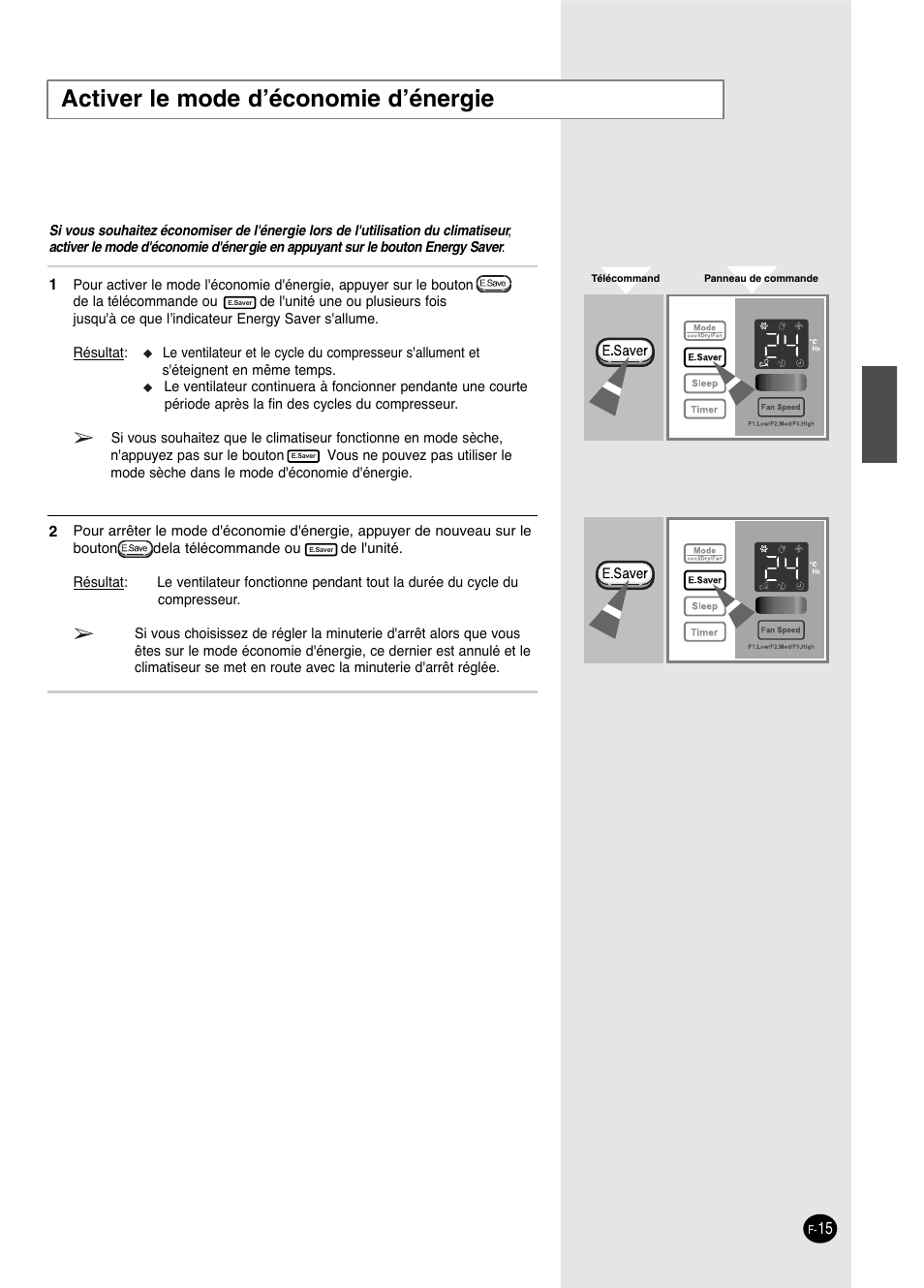 Activer le mode d’économie d’énergie | Danby DAC14004D User Manual | Page 51 / 58