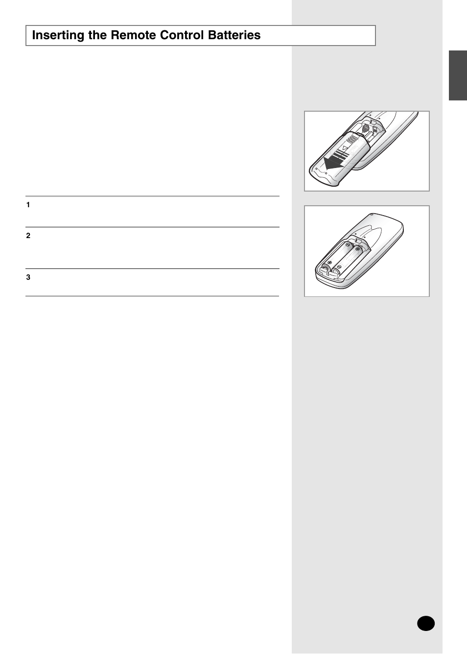 Inserting the remote control batteries | Danby DAC14004D User Manual | Page 7 / 58