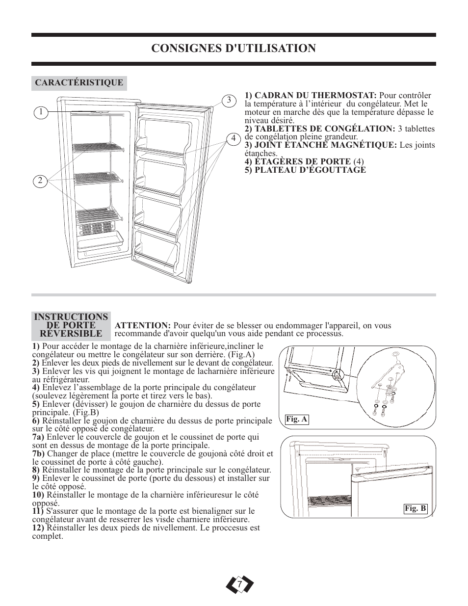 Consignes d'utilisation | Danby DUF808WE User Manual | Page 8 / 17