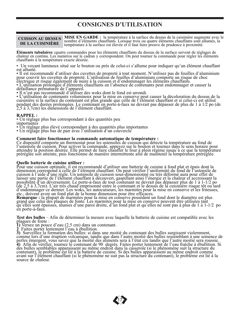 Consignes d’utilisation | Danby DER2099W User Manual | Page 17 / 32