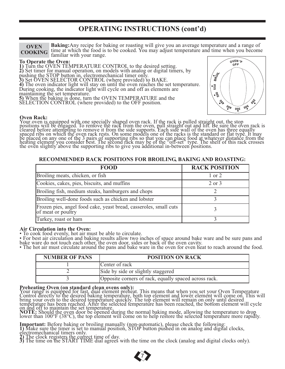 Operating instructions (cont’d) | Danby DER2099W User Manual | Page 8 / 32