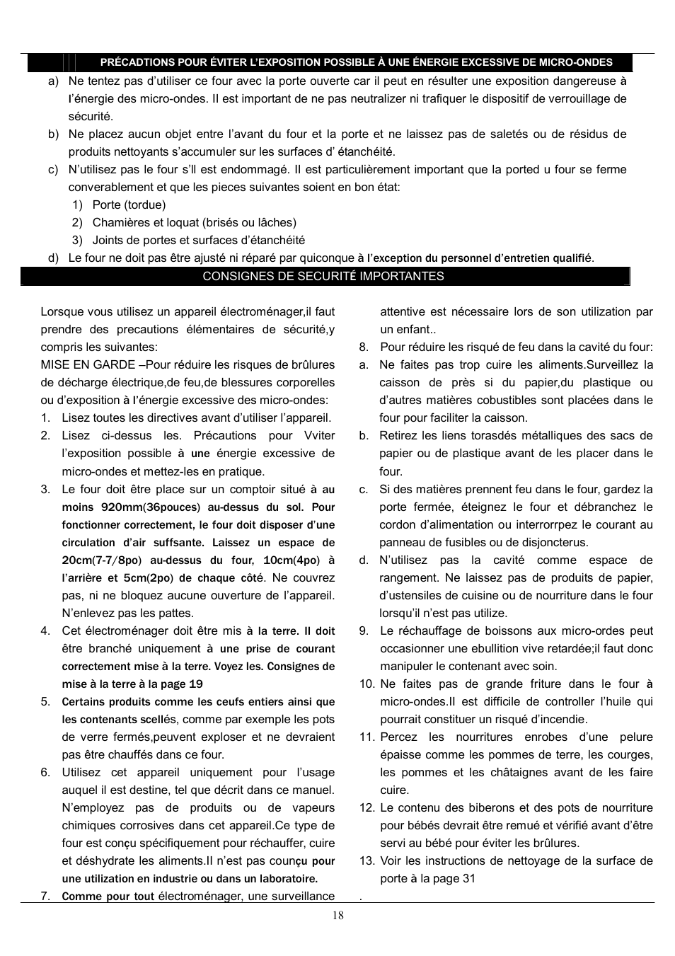 Danby DMW1158BL User Manual | Page 21 / 52