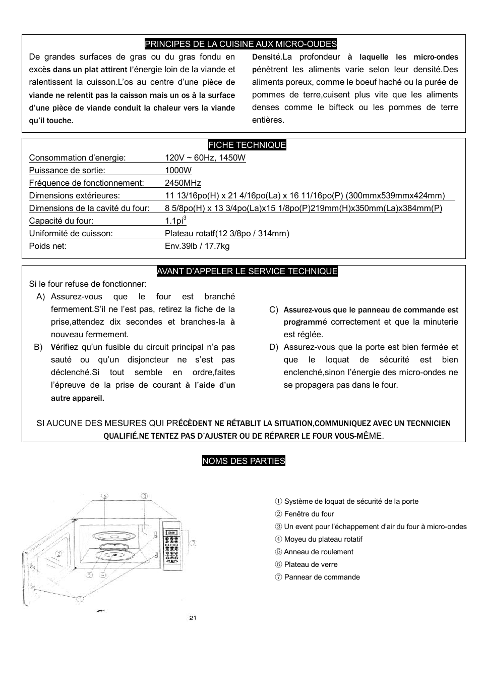 Danby DMW1158BL User Manual | Page 24 / 52