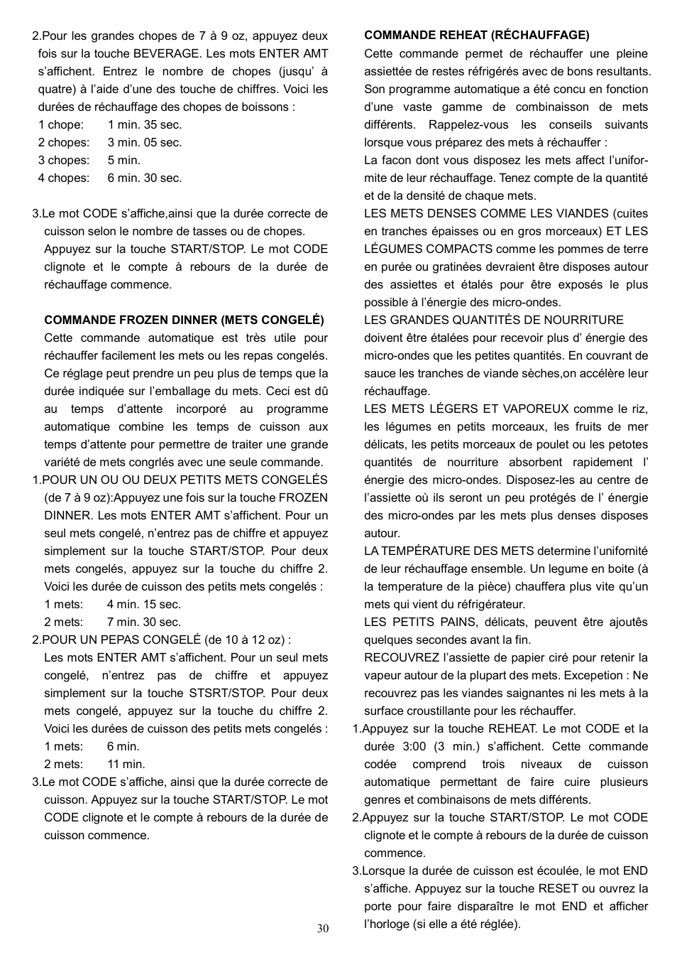 Danby DMW1158BL User Manual | Page 33 / 52